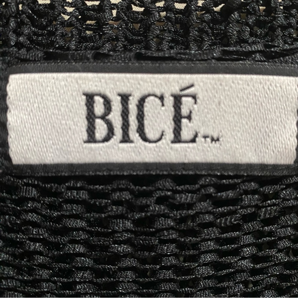 Bice Black Open Knit Cardigan - Picture 2 of 4